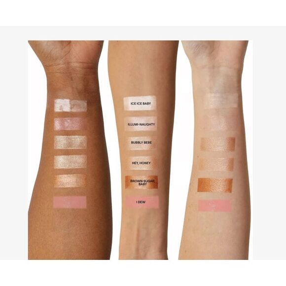 Nudestix Nudies Glow All Over Face Highlight Bubbly Bebe & Bronze Sunkissed Mini - Picture 4 of 6